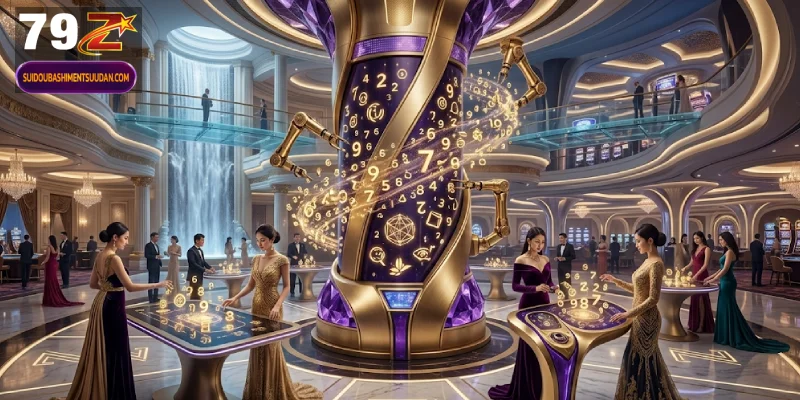 Innovative online lottery usage at 79Z via an automated system.